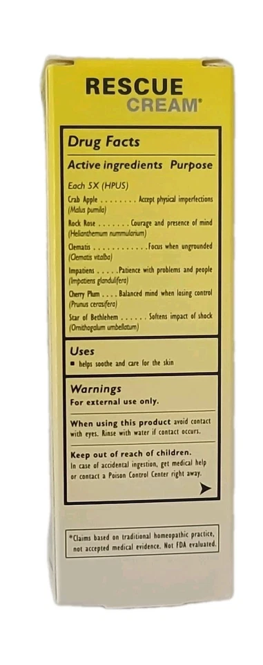 (LOTE DE 3) Bach • CREMA DE RESCATE • 30g / 1 oz NUEVO Y SELLADO, CADUCIDAD: 06/2027 Foto 4 de 4