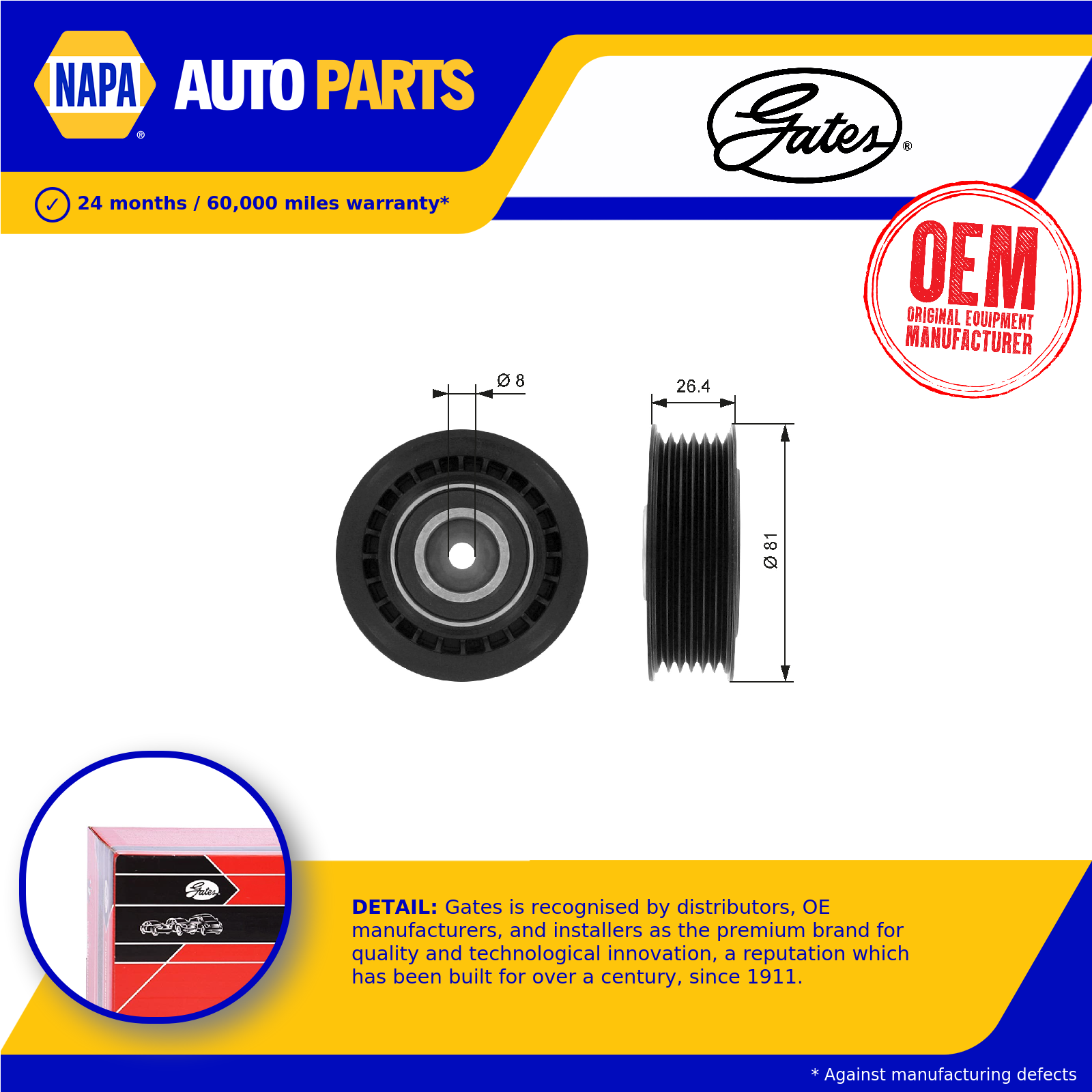 Aux Belt Tensioner fits VW TRANSPORTER Mk4 2.5 91 to 03 AAF Drive V-Ribbed Gates