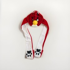 Original Angry Birds RED BIRD Plush Hat Scarf And Mittens RARE DUAL SIDED OSFM