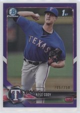 2018 Bowman Chrome Prospects Purple Refractor 205/250 Kyle Cody #BCP62 6u5