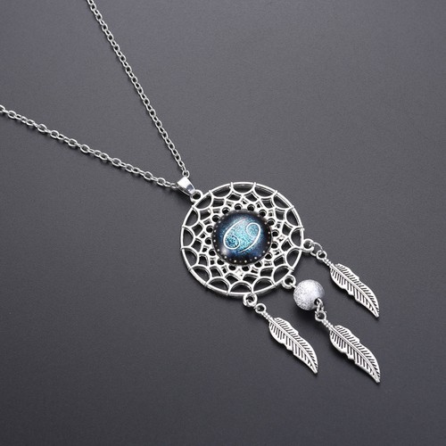 Dream Catcher Necklace Women Retro Bohemia Zodiac Sign Pendant Dangling - Picture 2 of 11