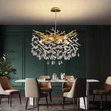 Luxury Round Pendant Light,Crystal Decoration,Modern Chandelier Crystal Light