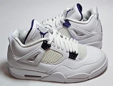 Jordan 4 Retro Metallic Purple CT8527-115 Size 12 Men’s Brand New Damaged Box