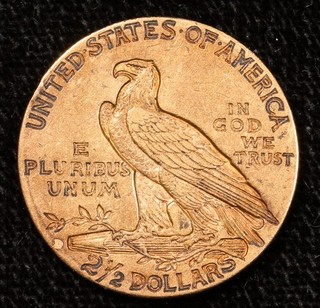 1914 D $2.50 Indian Head Quarter Gold Eagle #B1056