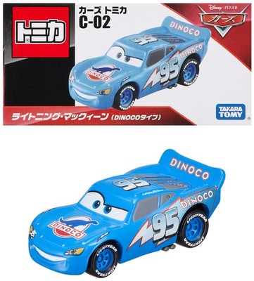 Disney Cars Tomica C-02 Lightning McQueen DINOCO Type | eBay