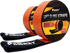 Heavy-Duty 2" x 7FT Lift Sling Straps - 18,800 lb Capacity Rigging Straps