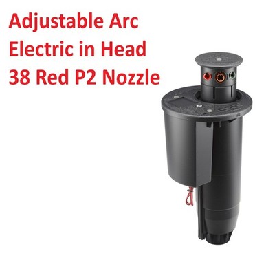 1x Pc Hunter Golf Irrigation Rotor, Adj, Electric, #38 Red Nozzle G-995 Series