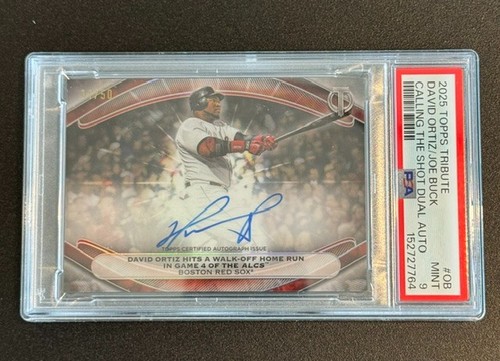 Topps 2025 Tribute Calling the Shot Dual Auto Ortiz/Buck #CTSDA-OB PSA 9