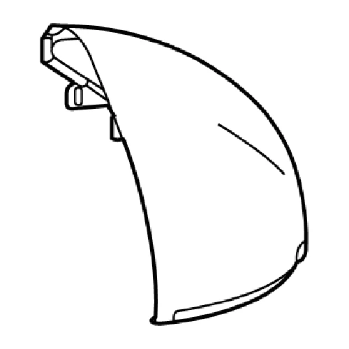 Honda 76201-3W0-A11ZK Gray Right Front Upper Mirror Cover 23-25 CR-V