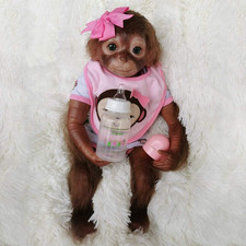 20 Inches 50CM Realistic Reborn Monkey Baby Dolls Weighted Body Very Soft