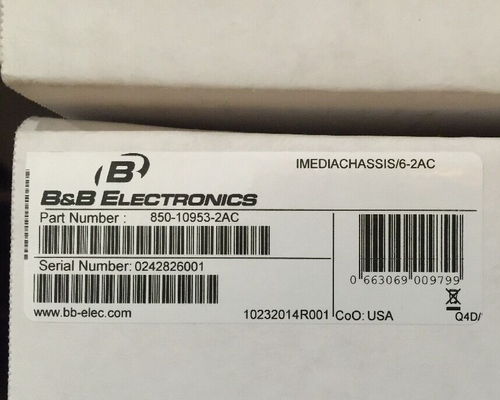 B&B Electronics iMediaChassis/6-2AC 6-SLOT 2x PSU Media Converter Chassis IMCV - 第 1/7 張圖片