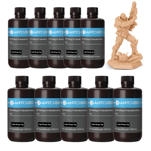 Anycubic 10KG Standard UV Resina 405nm Light-Beige Resin per LCD Stampante 3D - Photo 3/7