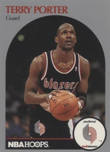 VINTAGE 1991 NBA Hoops Terry Porter #35 Portland Trailblazers /w 