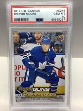 2019 UPPER DECK YOUNG GUNS TREVOR MOORE CANVAS #C216 RC PSA 10 GEM MT *POP 9