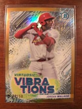 2022 Bowman JORDAN WALKER Virtuosic Vibrations Gold /50 Insert VV-13 Cardinals 