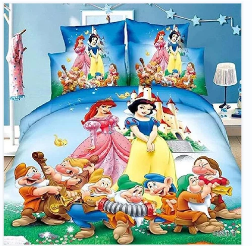 Kids Snow White Duvet Quilt Cover Bedding Sets +Pillowcase Single Double Size UK - Picture 12 of 18