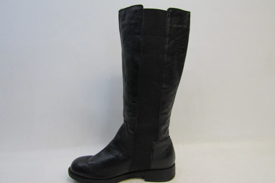 Botas Kenneth Cole Reaction para mujer talla 8 M de cuero negro hasta la rodilla de moda Foto 2 de 4