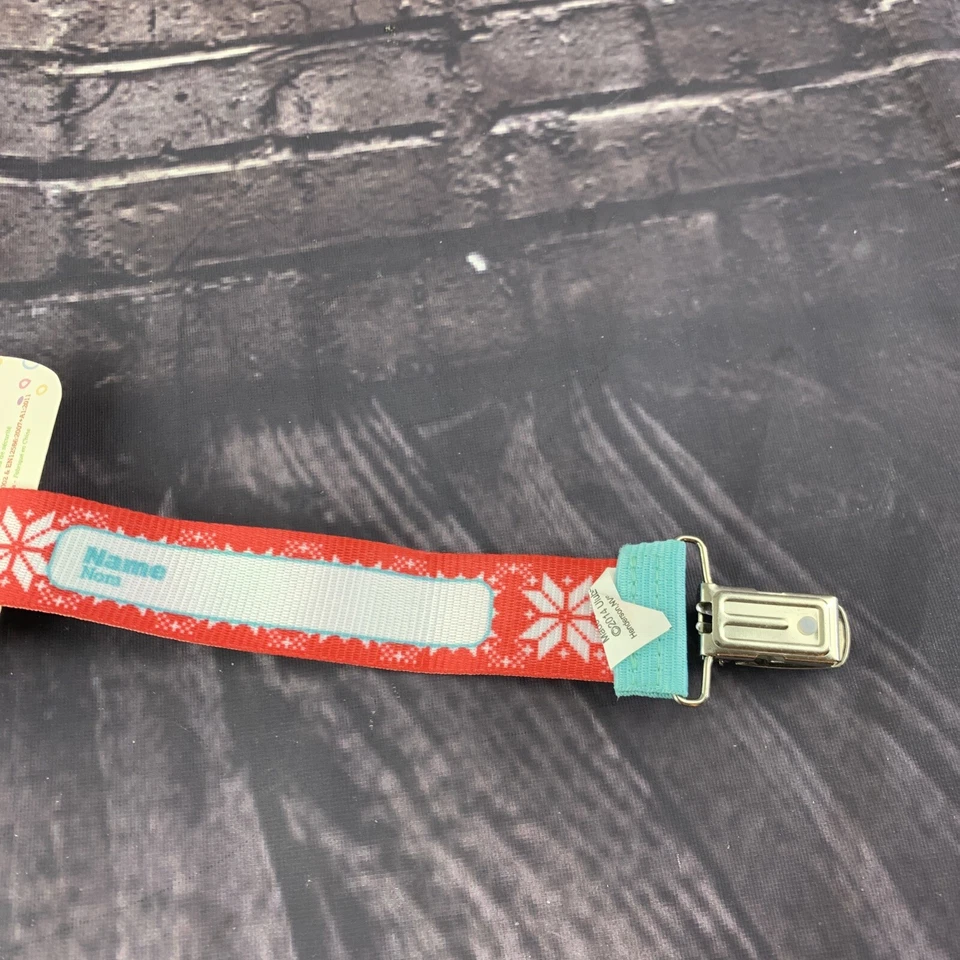 Ulubulu Universal Pacifier Clip Pointsettia Design Personalize Christmas - Image 4 of 4