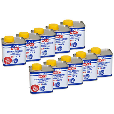 DOT4 10x 500 ml Bremsflüssigkeit LIQUI MOLY SL6 für Honda Keeway Kymco Malaguti