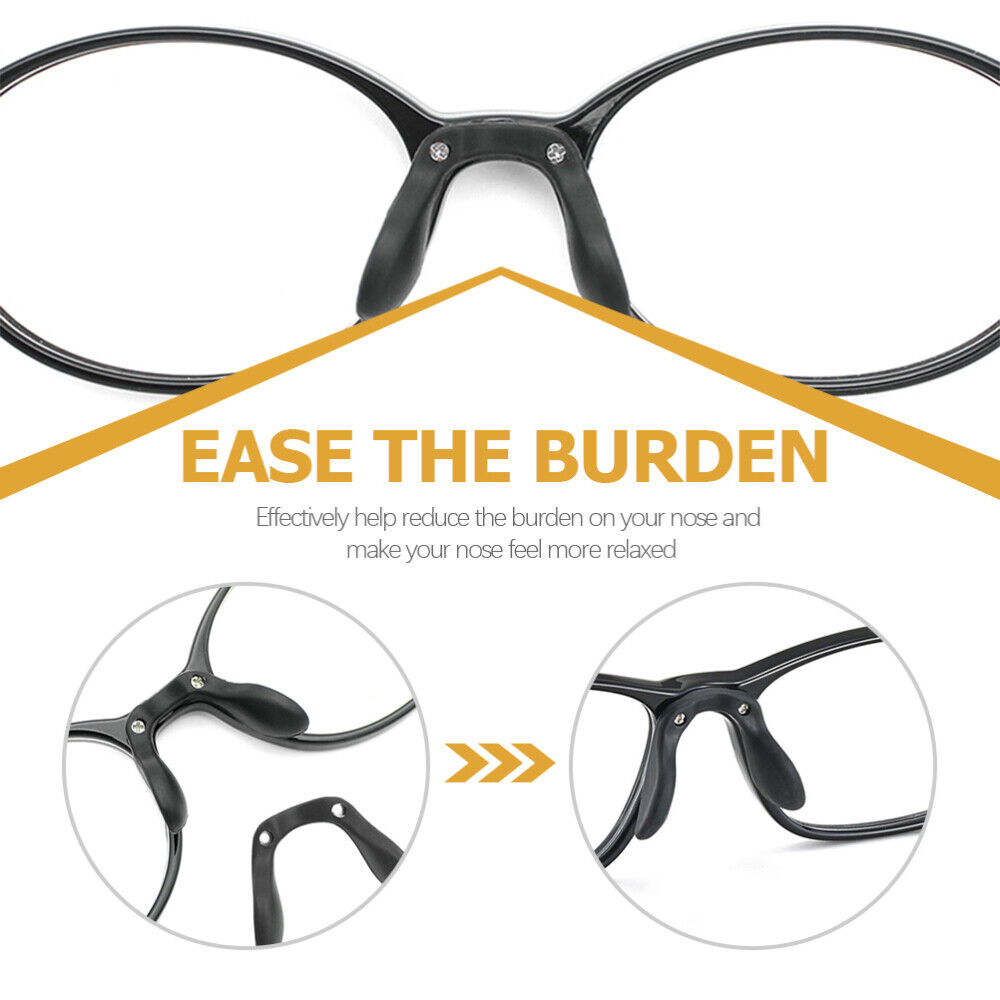 3PCS Comfortable Eyeglasses Nose Bridge Glasses Nose Piece Glasses Nose Pad