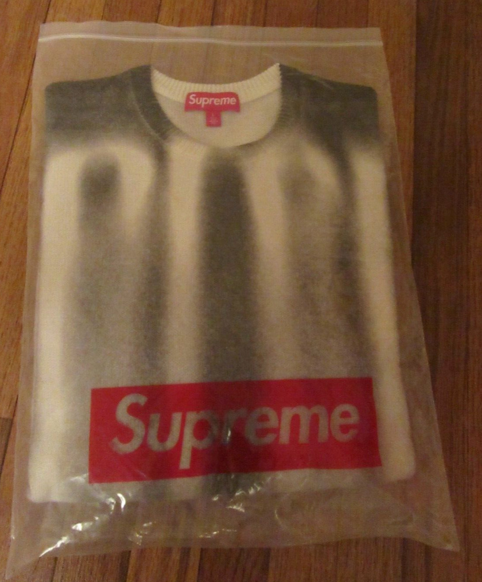 Supreme Blurred Logo Sweater Size Large Black FW23 Supreme New York 2023  New DS