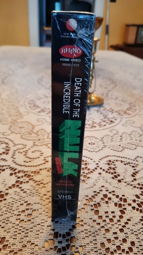 DEATH OF THE INCREDIBLE HULK THE MOVIE BRAND NEW SEALED RARE GRADE IT VHS MARVEL - Picture 4 of 9