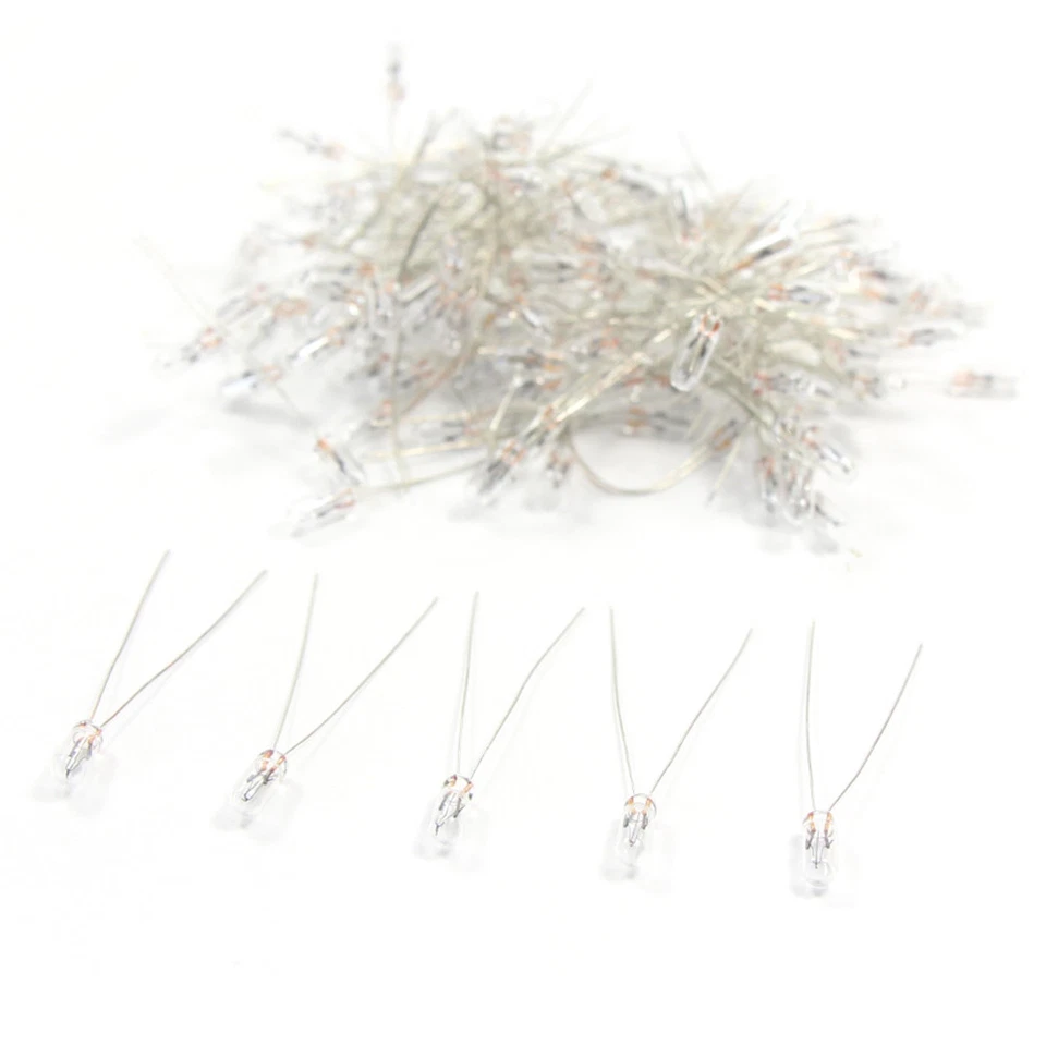 100pcs 3mm 12V Clear Mini Bulbs Grain of Wheat Bulbs Warm White Light MP02W - Image 2 of 4