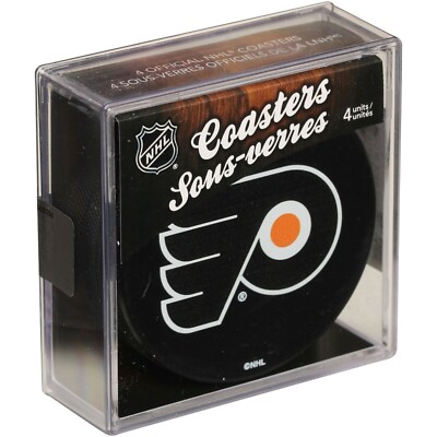 Philadelphia N H L Flyers Real Hockey Puck Pieces Drink Table Coasters Sherwood