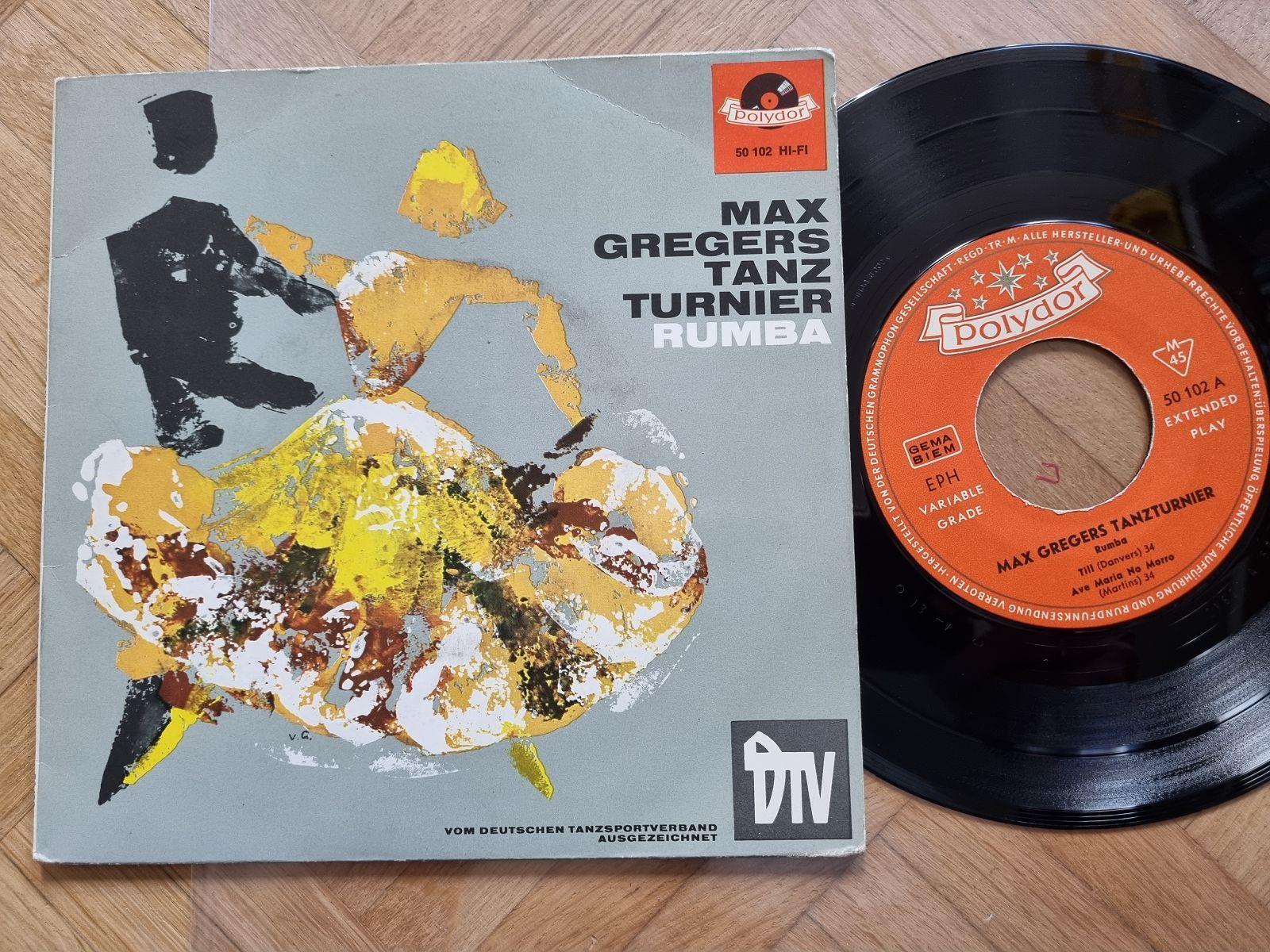 7"" Single Max Greger/ Gregers Tanzturnier - Rumba Vinyl Germany