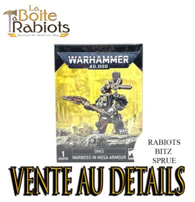 Warhammer 40000 Ork Boss Kriegsboss in Mega Rüstung Rabiots Bitz Einzelteile