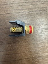 KEYSTONE BLACK SPEAKER WIRE BINDING POST INSERT with RED BAND