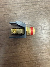 KEYSTONE BLACK SPEAKER WIRE BINDING POST INSERT with  RED BAND
