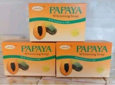 3x Papaya Soap 135g Original Herbal Vitamin A,C,E Lighten Repair Acne Skin