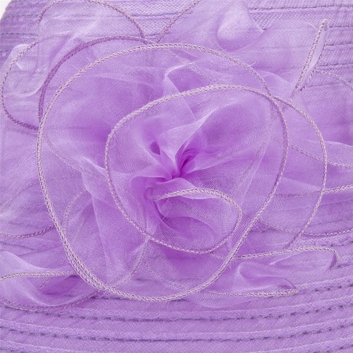 Einfarbig 1920er Damen Sommer Organza Bowler Sonnenhut Derby Tee Party A267 - Bild 28 von 100