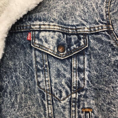 70s Levi’s USA製 vintage suède JKT Vintage 80's Levis 70507 0227 USA 4 Pocket ACID Wash DENIM