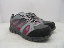 Aggressor Women's Steel Toe SP Safety Athletic Shoe Gray Pink Size 7.5M