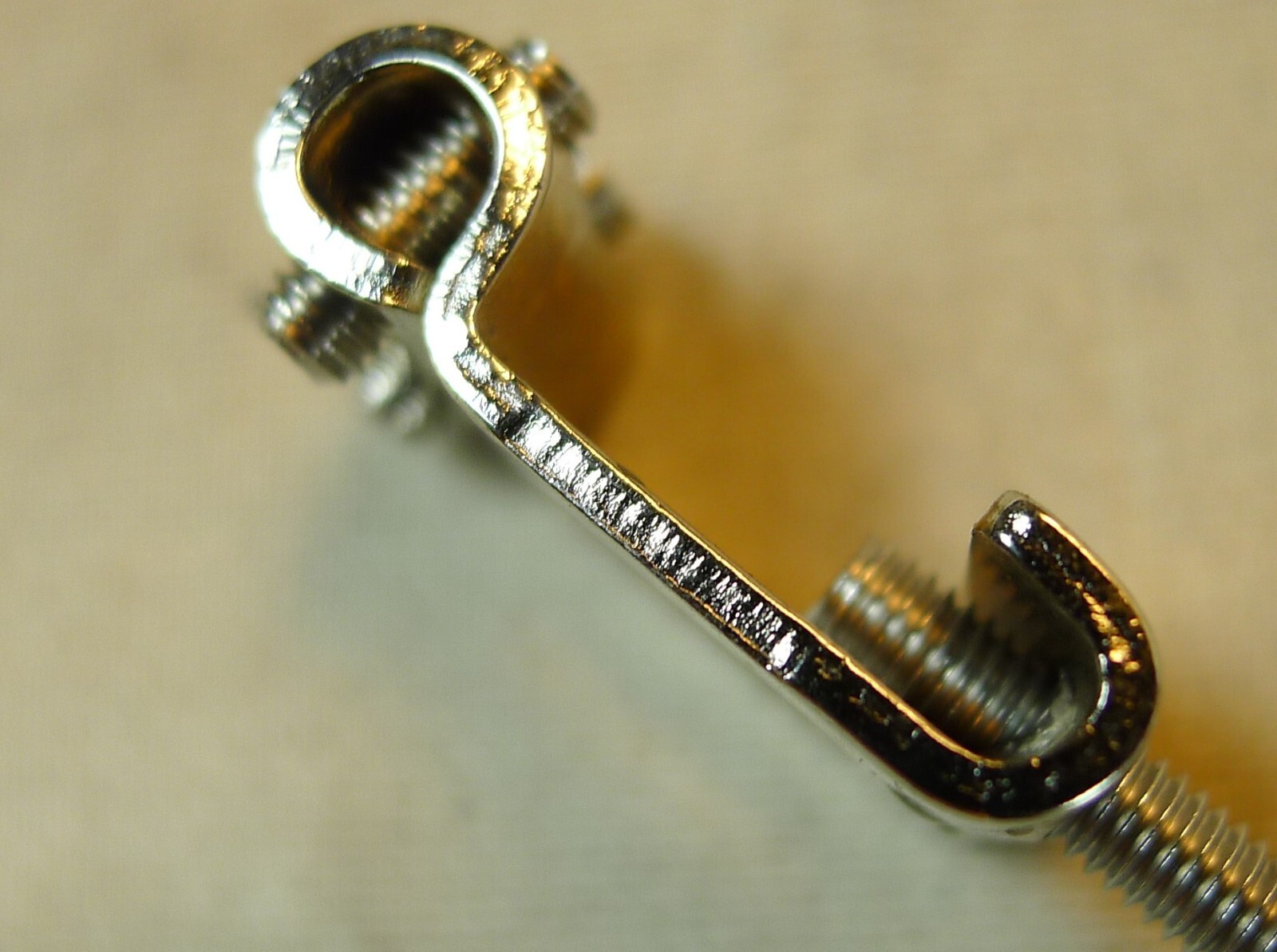 6pcs Vintage Bridge Saddles Set For Strat Guitar Chrome 11.2mm 2-7/32" Spacing u