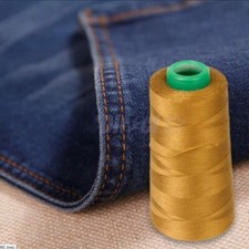 Heavy Duty 100 polyester sewing thread Brown 20s/3 For Jeans Canvas