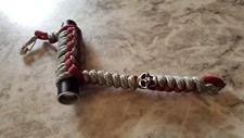 Paracord Flashlight Skull Keychain