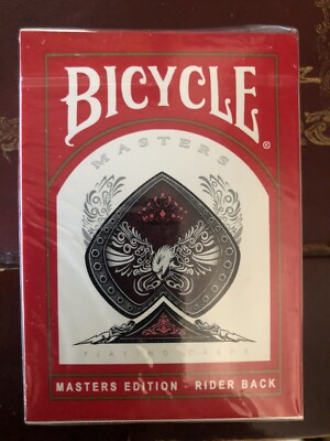 Bicycle Masters Playing Cards UV-500 Ellusionist Red Seal - Red - Sealed New