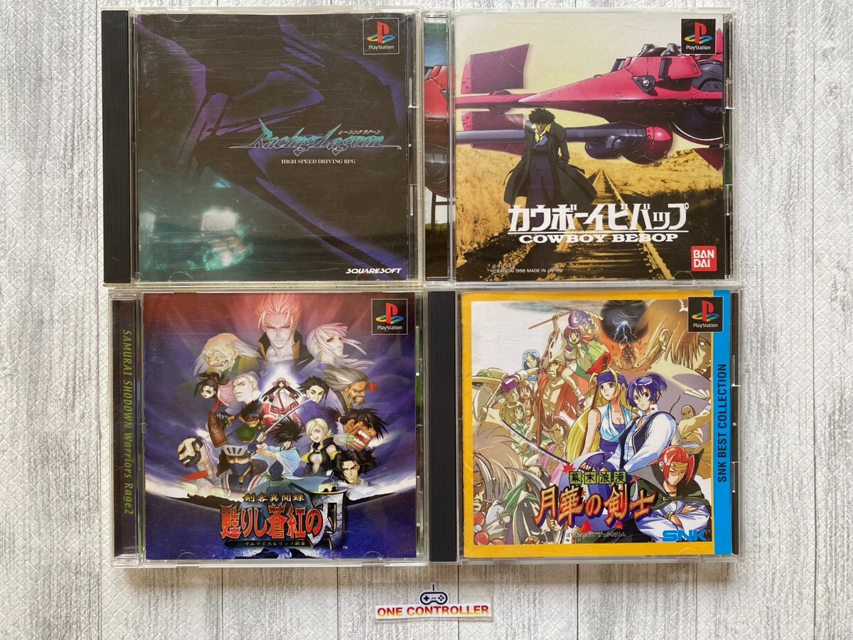 SONY PS Racing Lagoon & Cowboy Bebop & Samurai Spirits & Gekka no