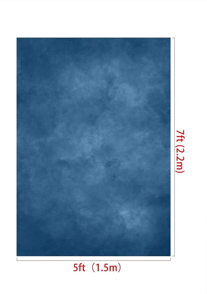 Telón de fondo de fotografía abstracta azul de 5x7 pies foto en la cabeza retrato fondo Ph... Foto 2 de 4