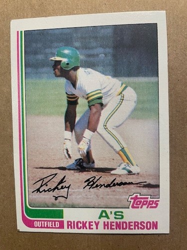1982 Topps #610 Rickey Henderson Oakland Athletics Baseballkarte