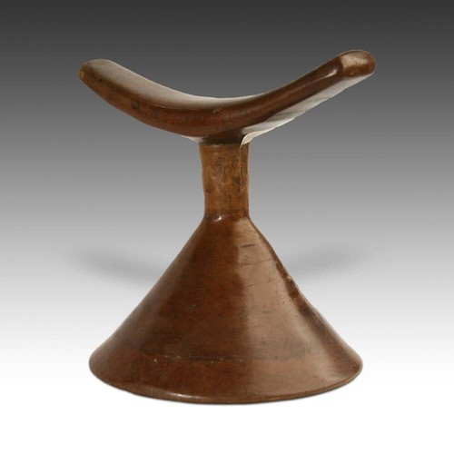 ANTIQUE AFRICAN HEADREST CARVED WOOD OROMO ETHIOPIA EAST AFRICA 19TH C. - Picture 3 of 3