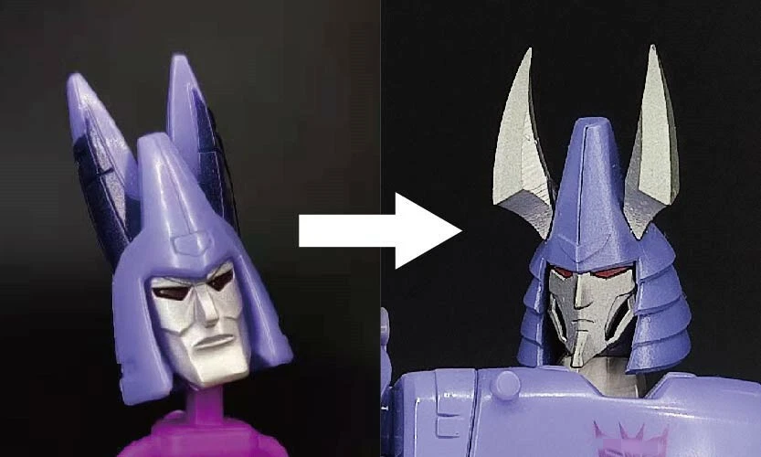 Upgrade Kit Big Gun Double Knife Replacement Head For Kingdom Cyclonus IDW Style - Image 3 of 4