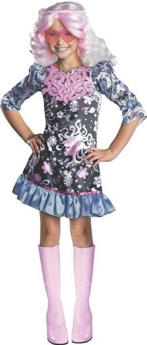 Girls Monster High Halloween Costume Viperine Dress ONLY-sz 8/10
