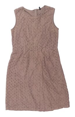 Stile Benetton Etuikleid Damen Beige Spitze S