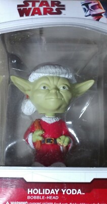 Star Wars Yoda Holiday Mini Wacky Wobbler FUNKO New Christmas Bobble RARE