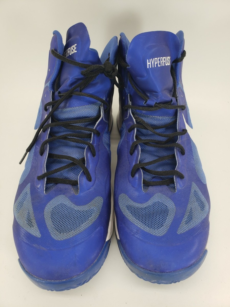 Nike Zoom High Hyperfuse Midnight Navy White Mens Sneakers 525019-401 Size 13 Nike Hyperfuse Men main image 3