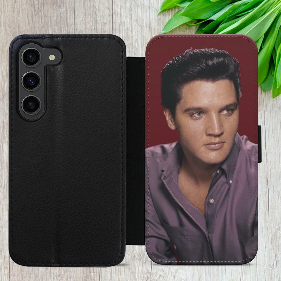 ELVIS PRESLEY FLIP CASE FOR IPHONE SAMSUNG GOOGLE RETRO GIFT WALLET PHONE COVER - Image 4 of 4